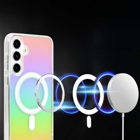Pouzdro pro Samsung Galaxy A16, Fusion Hybrid, pro MagSafe, vícebarevné + sklo na displej