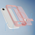 Pouzdro pro iPhone 16E, matný stojánek, pro MagSafe, růžové