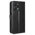 Klopové pouzdro pro Honor X7a 5G, Crazy Horse Wallet, černé