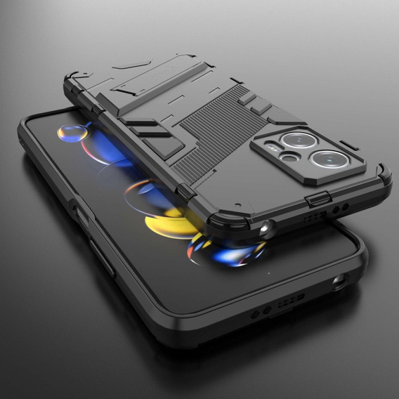 Pouzdro pro Xiaomi Poco X4 GT 5G, Military kickstand, černé