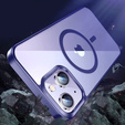 Pouzdro pro iPhone 14, ERBORD Hybrid MagSafe Case, modré