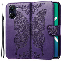 Klopové pouzdro pro Realme 10 4G, Butterfly, fialové