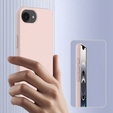 Pouzdro pro iPhone 16e, Silicone MagSafe, růžové