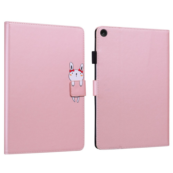 Pouzdro pro Lenovo Tab M10 Plus 10.6 Gen 3, s klopou, animal, růžové