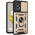 Pouzdro pro Motorola Moto G73 5G, CamShield Slide, zlaté