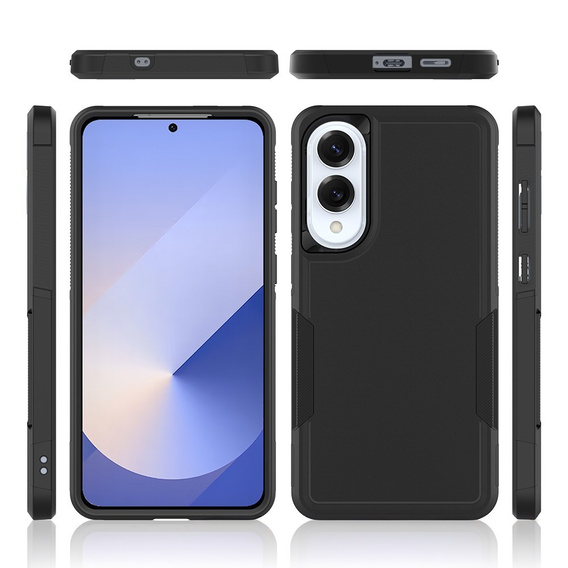 Pancéřované pouzdro pro Samsung Galaxy S25 Edge, Dual Shockproof, černé