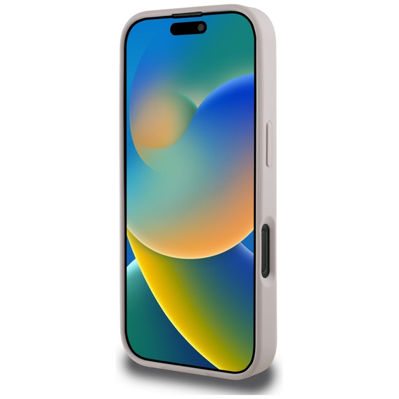 Pouzdro Guess 4G Circle s klasickým logem, pro MagSafe pro iPhone 16 Pro Max