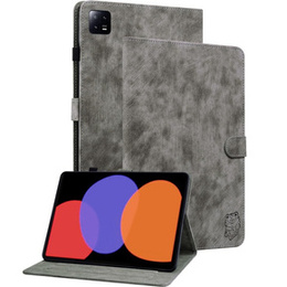 Pouzdro pro Xiaomi Pad 6, Wallet Pen Slot, šedé