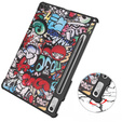 Pouzdro pro Lenovo Tab P11 Pro Gen 2 TB132FU TB132XU 11.2", s klopou, graffiti
