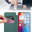Klopové pouzdro pro iPhone 16, RFID Wallet MagSafe CamShield, zelené