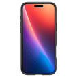 Pouzdro Spigen pro iPhone 16 Pro, Rugged Armor MagSafe, šedé + tvrzené sklo 9H