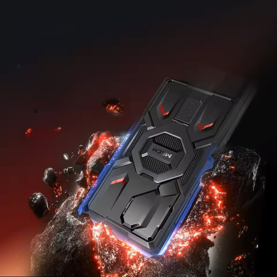 Pouzdro pro Samsung Galaxy S25 Ultra, Tongate MECH MagSafe Series, černé + Tvrzené sklo 9H