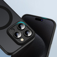 Pouzdro pro iPhone 16 Pro Max, pro MagSafe, ERBORD Matt Case, černý + sklo na displej