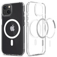 Pouzdro MagSafe Spigen pro iPhone 13 Mini, Ultra Hybrid, bílé + 9H tvrzené sklo