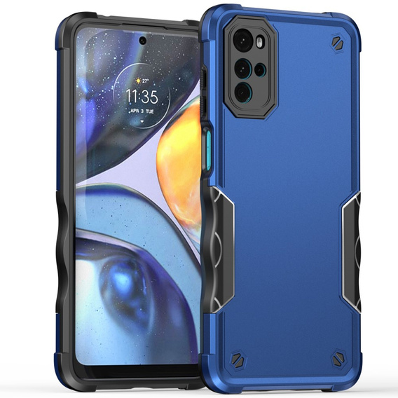Pancéřové pouzdro pro Motorola Moto G22, Dual-Layer, modré