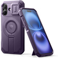 Pancéřové pouzdro pro iPhone 16, Dexnor CamProtect MagSafe, fialové