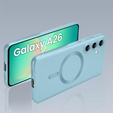 Pouzdro pro Samsung Galaxy A26, ColorMag, pro MagSafe, modré + tvrzené sklo 9H
