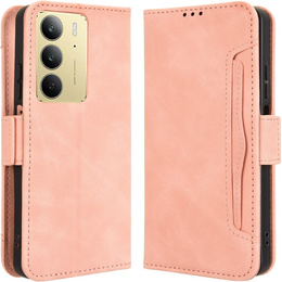 Klopové pouzdro pro Realme 14X / Realme C75, Card Slot, růžové