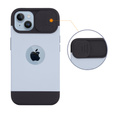 Pouzdro ERBORD MagSafe Cam Slider, modré + sklo na displej pro iPhone 13 / iPhone 14
