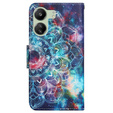 Klopové pouzdro pro Xiaomi Redmi 13C / Poco C65, Wallet, Starry Mandala, modré
