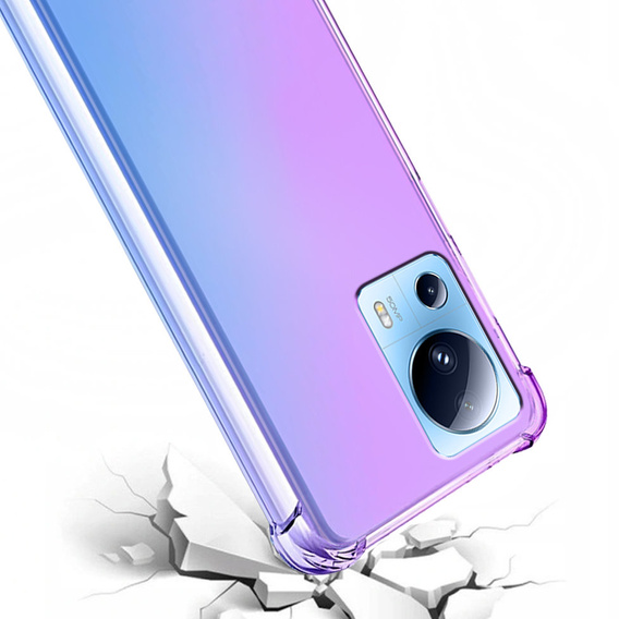 Pouzdro pro Xiaomi 13 Lite, Gradient Dropproof, Fialová / modrá