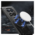 Pouzdro pro Xiaomi Redmi Note 14 Pro 5G /  Poco X7 5G, Military MagSafe, černé + 9H sklo