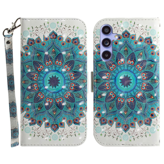 Klopové pouzdro pro Samsung Galaxy A35 5G, Wallet, Mandala Flower