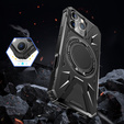 Pouzdro pro iPhone 16 Pro, pancéřované se stojánkem a deskou na rukojeť, černé