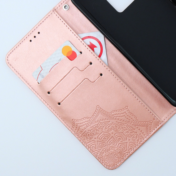 Klopové pouzdro pro Xiaomi 13T / 13T Pro, Mandala, růžové rose gold