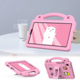 Dětské pouzdro pro Samsung Galaxy Tab A9, Cute Patterns, se stojánkem, růžové