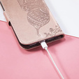 Klopové pouzdro pro Realme 11 Pro / 11 Pro +, Butterfly, růžové rose gold