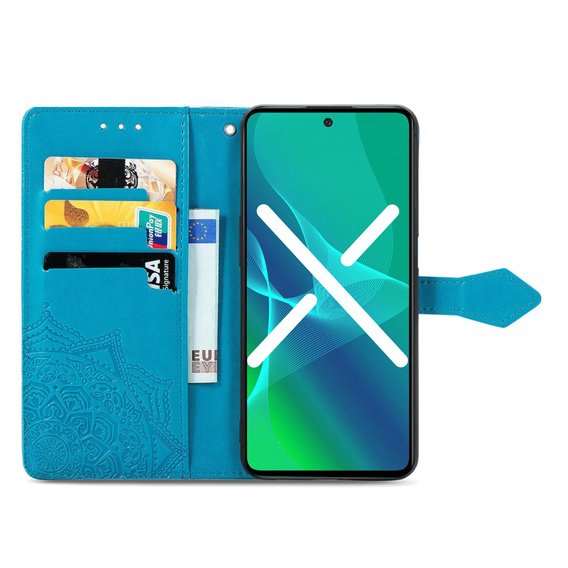 Klopové pouzdro pro Oppo A78 4G, Mandala, modré
