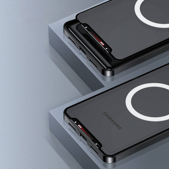 Ochranné pouzdro na fotoaparát pro Samsung Galaxy S21 FE 5G, CamShield MagSafe, transparentní / černé