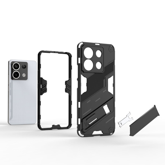 Pouzdro pro Xiaomi Redmi Note 13 Pro 5G, Military kickstand, černé