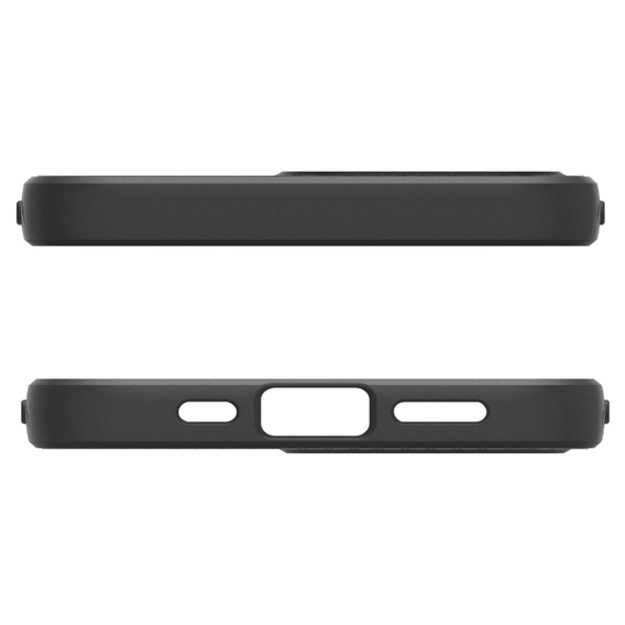 Pouzdro Spigen pro iPhone 16E, Liquid Air, černé + 9H tvrzené sklo