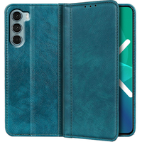 Pouzdro pro Motorola Moto G200 5G, Wallet Litchi Leather, zelené