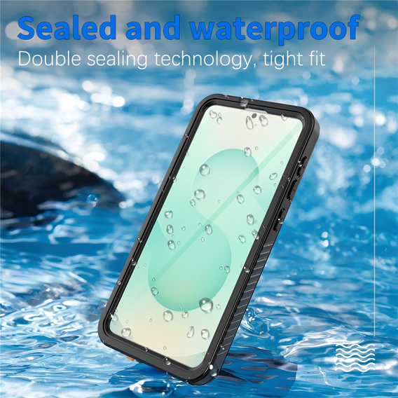 Vodotěsné pouzdro IP68 Redpepper pro Samsung Galaxy S26 Plus, černé