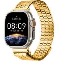 Ocelový náramek pro Apple Watch 1/2/3/4/5/6/7/8/SE/ULTRA 42/44/45/49 MM - zlatý