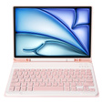 Pouzdro + klávesnice Apple iPad Air 11" 6 gen. 2024, Leather Pen Slot, růžové rose gold