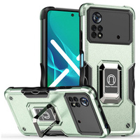 Pouzdro pro Xiaomi Poco X4 Pro 4G, Dual-Layer Armor, zelené