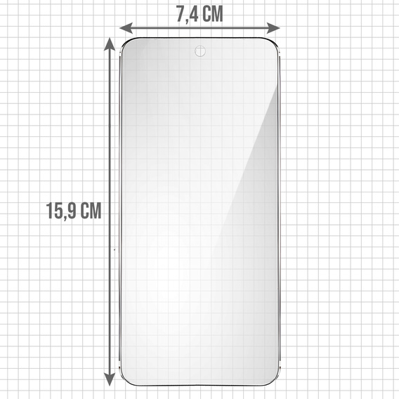 Tvrzené sklo ERBORD Anti-Spy (2 ks) pro Realme GT 8 Pro