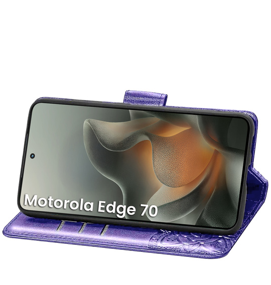 Pouzdro s klopou Butterfly pro Motorola Edge 70