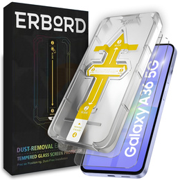2x tvrzené sklo pro Samsung Galaxy A36, ERBORD Easy App Full Screen Protector