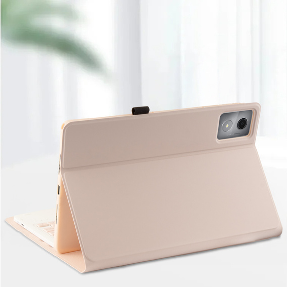 Pouzdro s klávesnicí Bluetooth a touchpadem pro Lenovo Tab K11 Plus - růžové