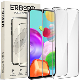 2x tvrzené sklo pro Samsung Galaxy A41, ERBORD 9H Hard Glass na displeji