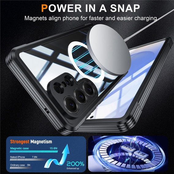 Pouzdro Shockproof se sklem, pro MagSafe pro Samsung Galaxy S26 Ultra