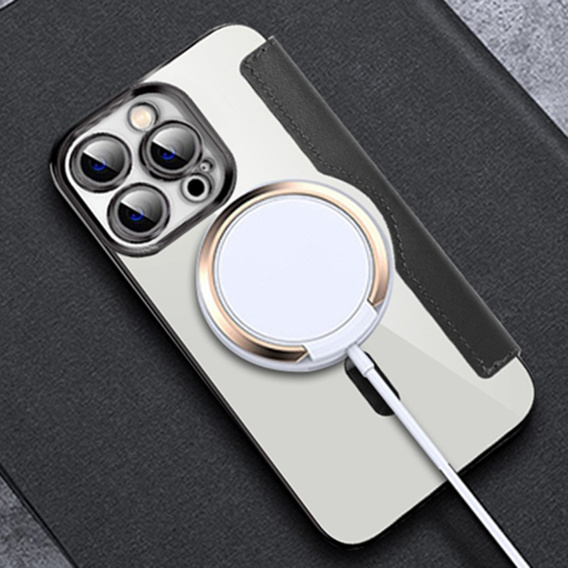 Klopové pouzdro pro iPhone 13 Pro, RFID Wallet MagSafe CamShield, černé