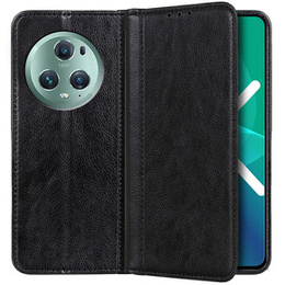 Pouzdro pro Honor Magic 5 Pro 5G, Wallet Litchi Leather, černé