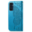 Klopové pouzdro pro Samsung Galaxy A16, Butterfly, modré