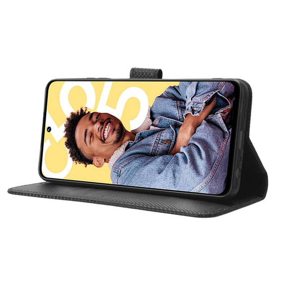 Klopové pouzdro pro Realme C55, Wallet, Smart Magnet, černé